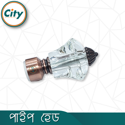 ১ জোড়া (২ পিস) অ্যান্টিক পালিশ করা বড় ক্রিস্টাল পর্দা পাইপ কভার পাইপ ক্যাপ পাইপ হেড ১ ইঞ্চি পাইপের জন্য_img_3