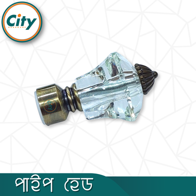 ১ জোড়া (২ পিস) অ্যান্টিক ব্রাস পালিশ করা বড় ক্রিস্টাল পর্দা পাইপ কভার পাইপ ক্যাপ পাইপ হেড ১ ইঞ্চি পাইপের জন্য_img_3