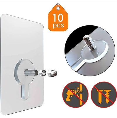 Hook Non-Marking Screw 10Pcs Punch-Free Wall Stickers Home Seamless Nail With Nut And Nut Cap_img_0