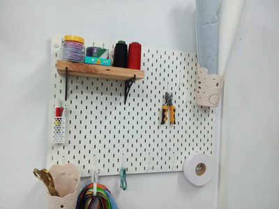 30×22 Square Inch Melamine PegBoard – Premium Wall Organizer_img_10