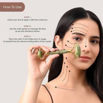 Jade Roller & Guasha Facial Massage Roller_img_2