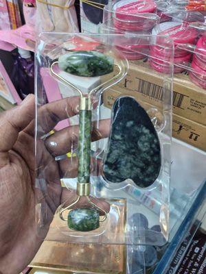 Jade Roller & Guasha Facial Massage Roller_img_4