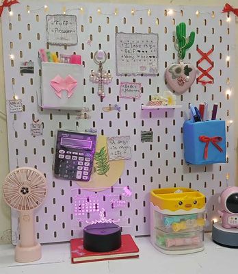 22×22 Square Inch Melamine PegBoard – Premium Wall Organizer_img_8
