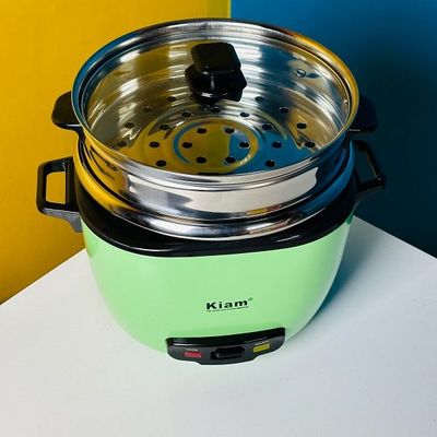 Kiam DRC 9704 2.8 Liter Stainless Steel + Non-Stick Double Pot Rice Cooker_img_2