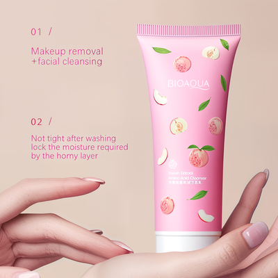 BIOAQUA Face Wash Peach Extract Amino Acid Cleanser. 100g-_img_1