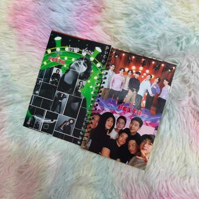Small Notebook-Double OT7 Red & Green Jungkook_img_0