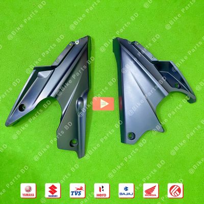 Engine guard for Yamaha FZS V2 (Armada Blue) bike._img_0