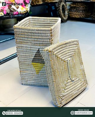 স্কয়ার লন্ড্রি বাস্কেট // Squre laundry basket  12''/16''/23''_img_0