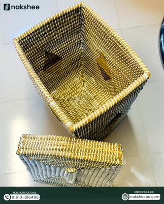 স্কয়ার লন্ড্রি বাস্কেট // Squre laundry basket  12''/16''/23''_img_3