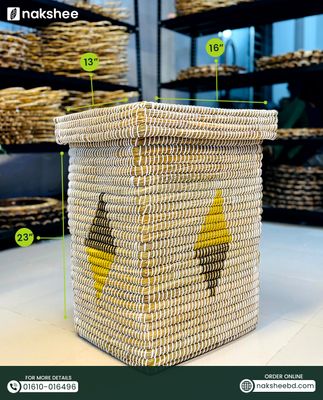 স্কয়ার লন্ড্রি বাস্কেট // Squre laundry basket  12''/16''/23''_img_4