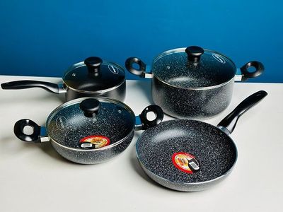 Kiam 7 Pieces Marble Die-Casting Cookware_img_0