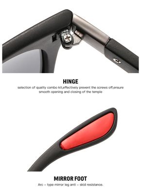 New Fashion Men's Sun Glasses Cycling Sunglasses Car Driving Eyeglasses Classic Design Mirror Square Sun Shades UV400_img_1