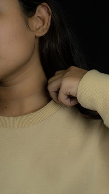Unisex Beige Dropshoulder Sweatshirt_img_2