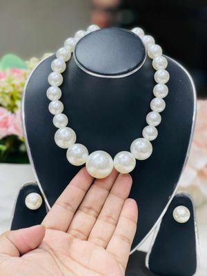 Big Pearl Necklace set D1_img_1