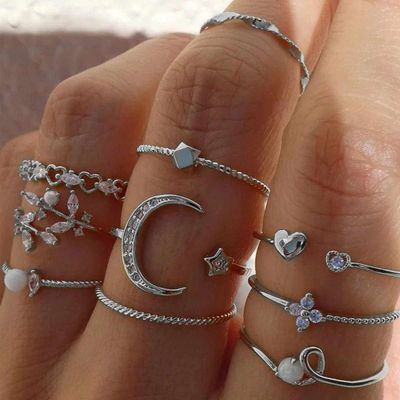 Moon Ring set Colour Silver_img_1