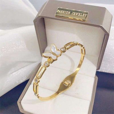 Butterfly Titanium Luxury Fashion Bracelet_img_1