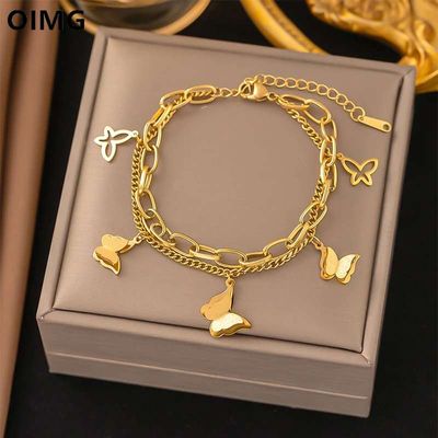 Tassel Frosting Butterfly SS BraceletColor Guaranteed_img_0