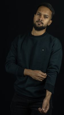 Black drop shoulder sweatshirt_img_1