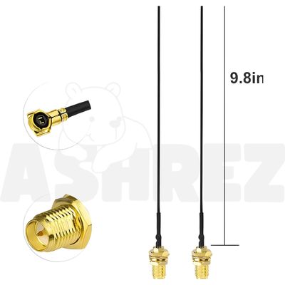Eightwood 2.4GHz 5GHz Dual Band RP-SMA Male WiFi Antenna + IPEX MHF4 to RP-SMA Female Cable (2-Pack)_img_4