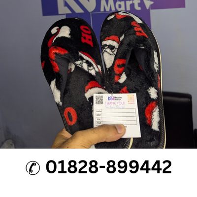 Furry Slippers Winter Warm Flip Flop Indoor Shoes_img_2