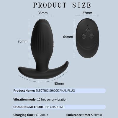 Electric Shock Anal Vibrator Sex Toy For Women Men Wireless Vibrating Anal Butt Plug Vibrator Masturbator Male Prostate Massager_img_3
