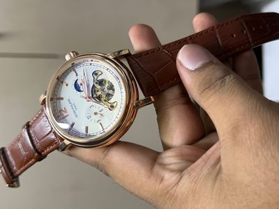 PATEK AUTO BROWN BELT ROSE GOLD CASE V5_img_0
