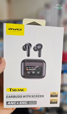 Awei T56 ANC True Wireless Earbuds – Black_img_1