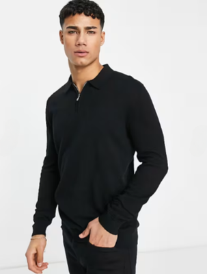 Polo Long Sleeve Zip Shirt & Trouser Set_img_1