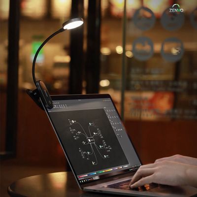 Baseus Rechargeable Mini Clip Lamp For Book Reading, Aquarium, Laptop Keybaord Light Portable And Useful (DGRAD-0G)_img_1