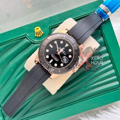 Rolex Yatch Master ||Silver Rose Gold | AA+ Grade || With Rolex Mid Size Box_img_0