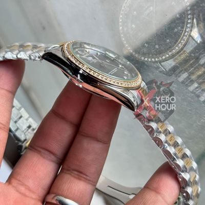Rolex Day Date || Dual Tone || Grey Dial || Rolex Mid Size Box_img_4