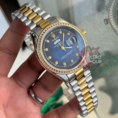 Rolex Day Date || Dual Tone Blue  || AA+ || Rolex Box Single_img_2