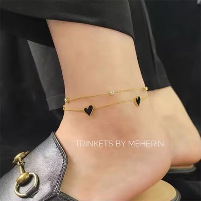 LOVE ANKLET -black_img_1