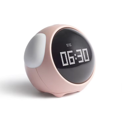 Cute Expression Multi Function LED Pixel Alarm Clock_img_1