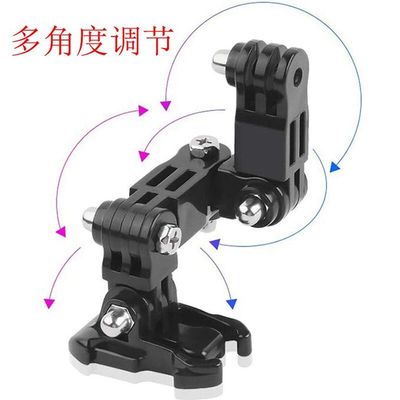 Action Camera Mount- Motorcycle Adjustable Helmet Chin Mount Compatible with Hero 3/4/5/6/7/8 Cameras_img_9