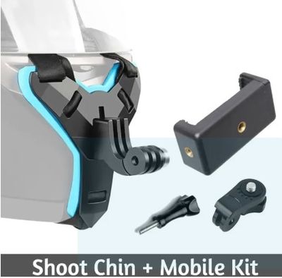 5 in 1 Full Face Chin Mount Holder - Helmet Chin Easily Mountable and Removable Mobile Mount or Holder for Motorcycle Helmet_img_8