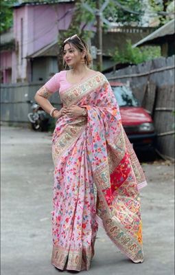New Printed Half Silk Saree_img_2
