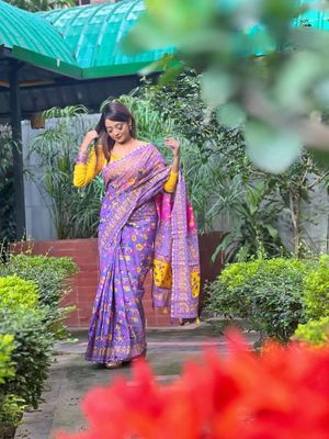 New Printed Half Silk Saree_img_3