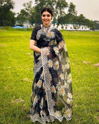 New Printed Half Silk Saree_img_7