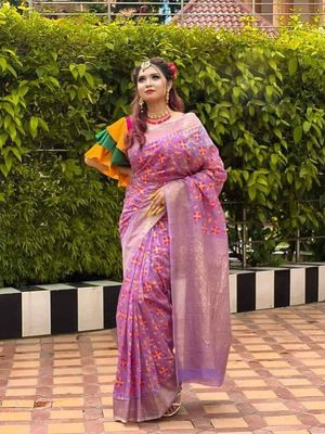 New Printed Half Silk Saree_img_59