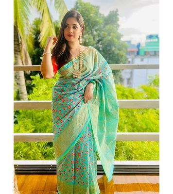 New Printed Half Silk Saree_img_66