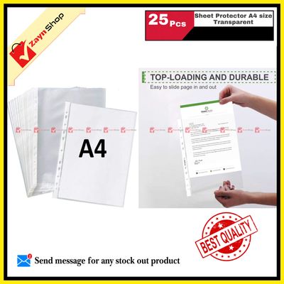 Sheet Protector A4 size Transparent 25_img_0