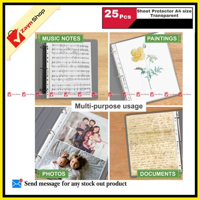 Sheet Protector A4 size Transparent 25_img_1