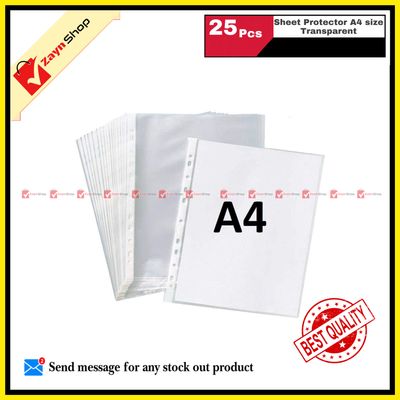Sheet Protector A4 size Transparent 25_img_4