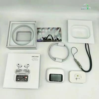 A9 Pro ANC Touch Screen Display Earbuds – White Color_img_1