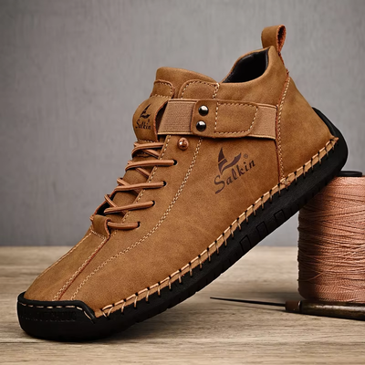 BREATHABLE LEATHER SHOE ANKLE BOOTS_img_2