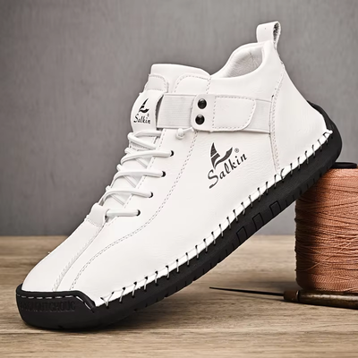 BREATHABLE LEATHER SHOE ANKLE BOOTS_img_1