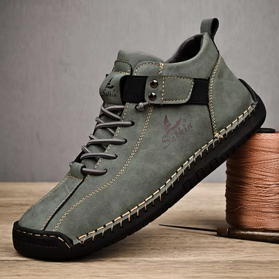 BREATHABLE LEATHER SHOE ANKLE BOOTS_img_4