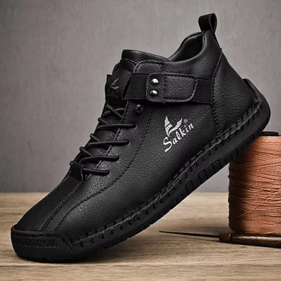 BREATHABLE LEATHER SHOE ANKLE BOOTS_img_6