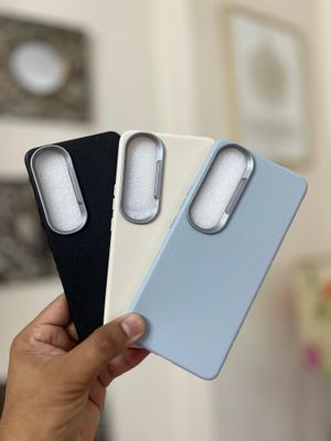 Vivo V50 Lite Back cover Rough Cross Patterned Magnetic Soft Silicone Leather For Vivo V50 Lite 5G case_img_7
